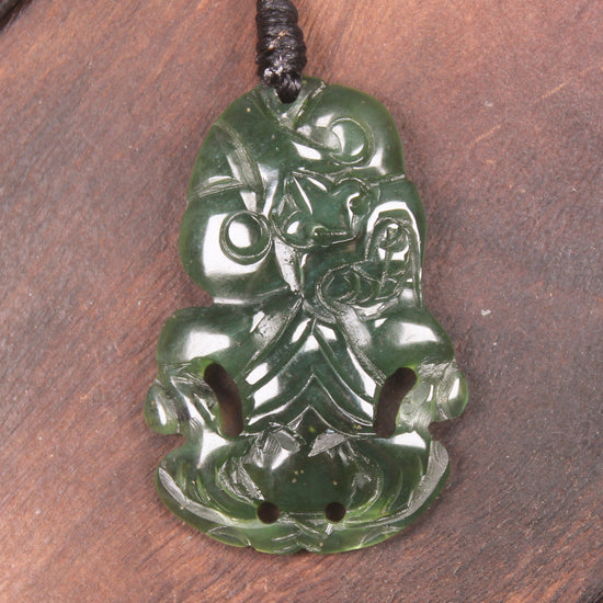 Tangiwai Pounamu Hei Tiki - NZ Greenstone