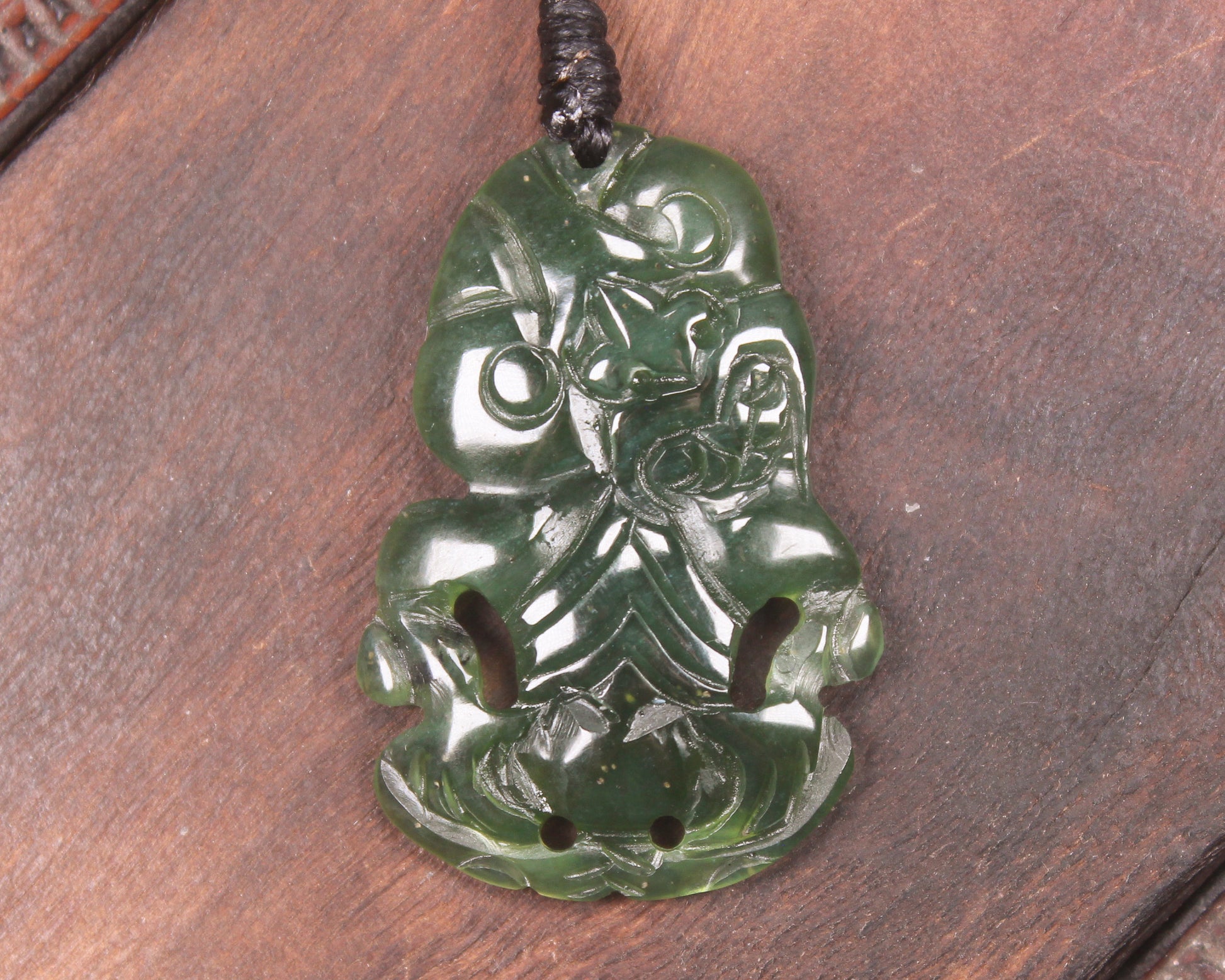 Tangiwai Pounamu Hei Tiki - NZ Greenstone