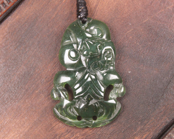 Tangiwai Pounamu Hei Tiki - NZ Greenstone
