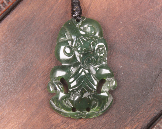 Tangiwai Pounamu Hei Tiki - NZ Greenstone
