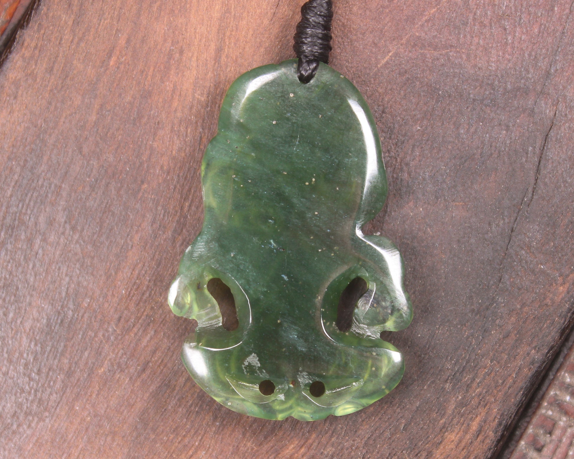 Tangiwai Pounamu Hei Tiki - NZ Greenstone