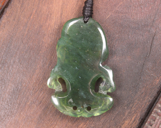 Tangiwai Pounamu Hei Tiki - NZ Greenstone