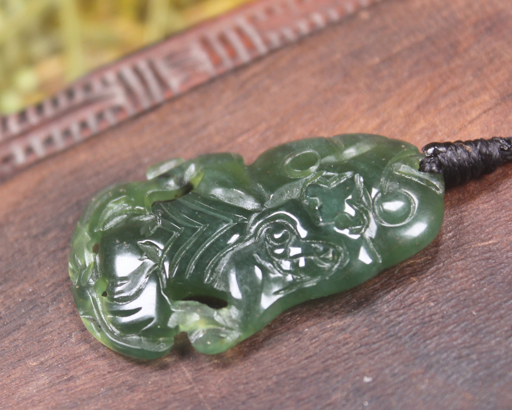 Tangiwai Pounamu Hei Tiki - NZ Greenstone