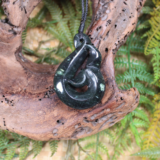 Whale Tail carved from NZ Serpentine