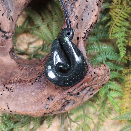 Whale Tail carved from NZ Serpentine