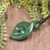 Koru Twist carved from Hapopo Pounamu - NZ Greenstone
