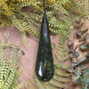 Kawakawa Pounamu Roimata Pendant - NZ Greenstone