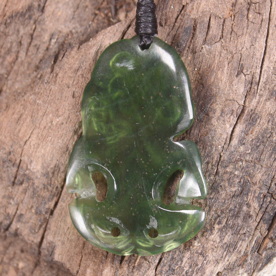 Hapopo Pounamu Hei Tiki - NZ Greenstone