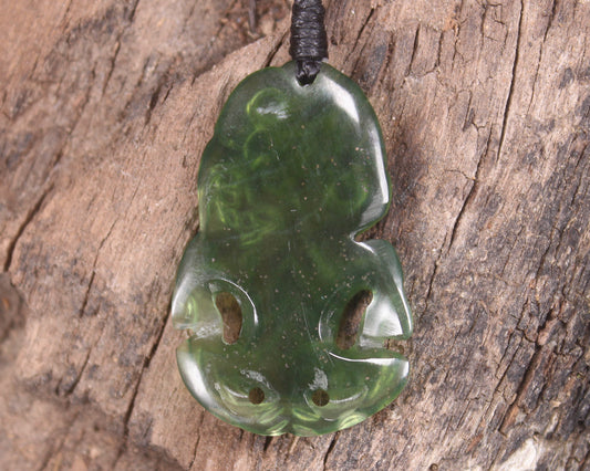 Hapopo Pounamu Hei Tiki - NZ Greenstone