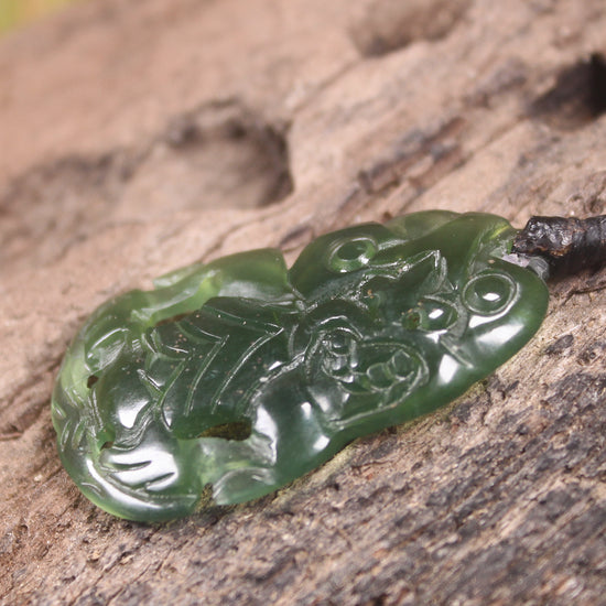Hapopo Pounamu Hei Tiki - NZ Greenstone