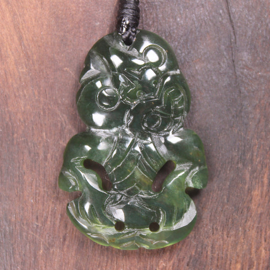 Tangiwai Pounamu Hei Tiki - NZ Greenstone