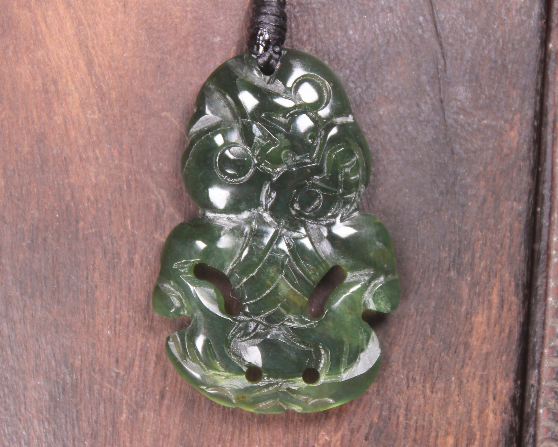 Tangiwai Pounamu Hei Tiki - NZ Greenstone