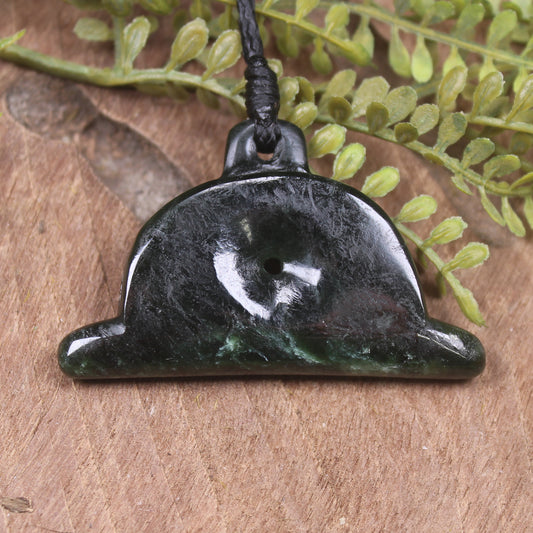 Dog Whistle carved from Kawakawa Pounamu - NZ Greenstone