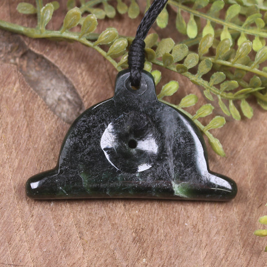 Dog Whistle carved from Kawakawa Pounamu - NZ Greenstone