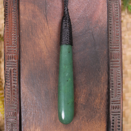 Roimata Teardrop carved from Hapopo Pounamu - NZ Greenstone