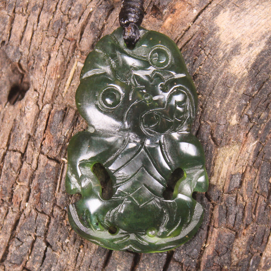 Tangiwai Pounamu Hei Tiki - NZ Greenstone