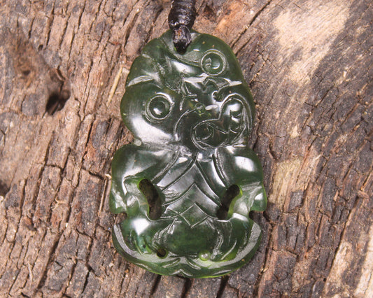 Tangiwai Pounamu Hei Tiki - NZ Greenstone