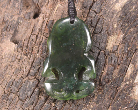 Tangiwai Pounamu Hei Tiki - NZ Greenstone