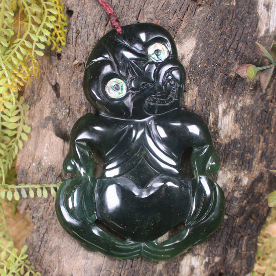 Tangiwai Pounamu Hei Tiki - NZ Greenstone