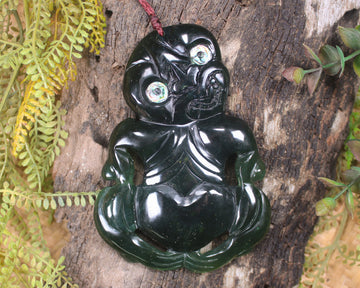 Tangiwai Pounamu Hei Tiki - NZ Greenstone