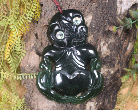Tangiwai Pounamu Hei Tiki - NZ Greenstone