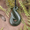 Whale Tail carved from Hapopo Pounamu - NZ Greenstone