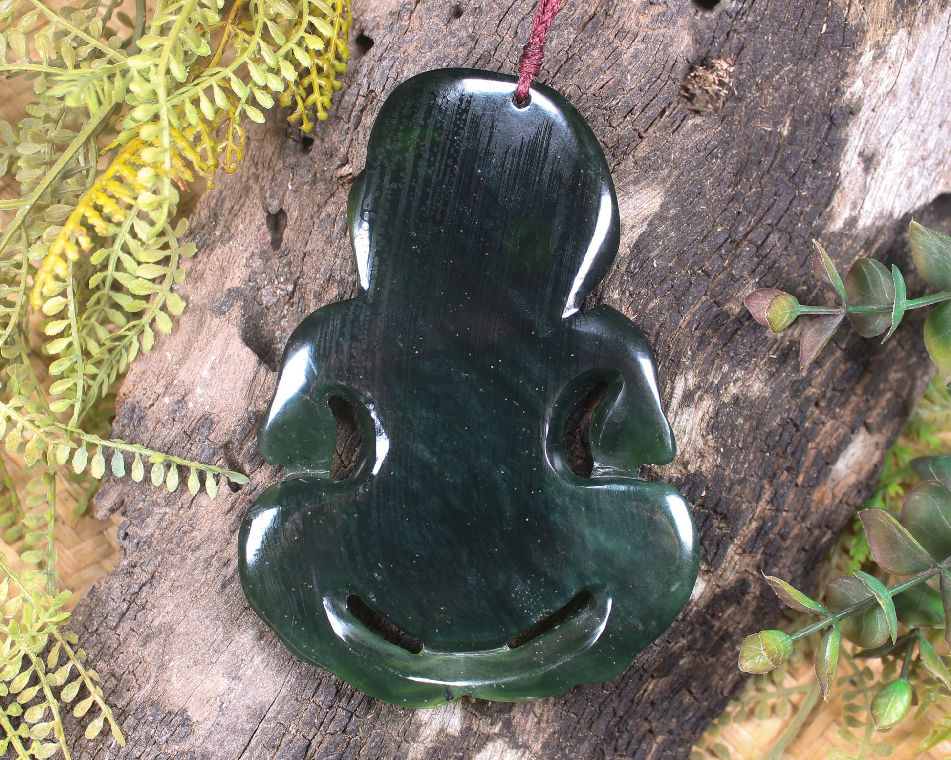 Tangiwai Pounamu Hei Tiki - NZ Greenstone