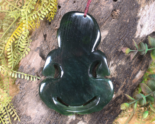 Tangiwai Pounamu Hei Tiki - NZ Greenstone
