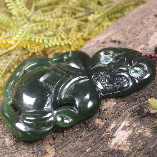 Tangiwai Pounamu Hei Tiki - NZ Greenstone