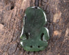 Kawakawa Pounamu Hei Tiki - NZ Greenstone