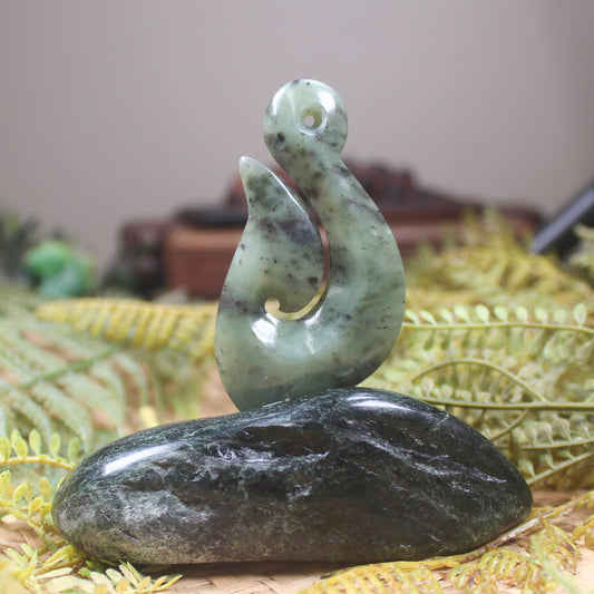 Matau Sculpture carved from Pounamu
