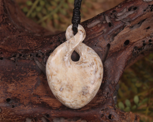 Whale Bone Twist Pendant