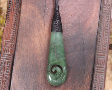 Roimata with Koru Pounamu Pendant - NZ Greenstone
