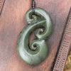 Hammerhead pendant carved from Hapopo Pounamu - NZ Greenstone