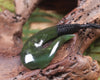 Hei Matau carved from Rimu Pounamu - NZ Greenstone