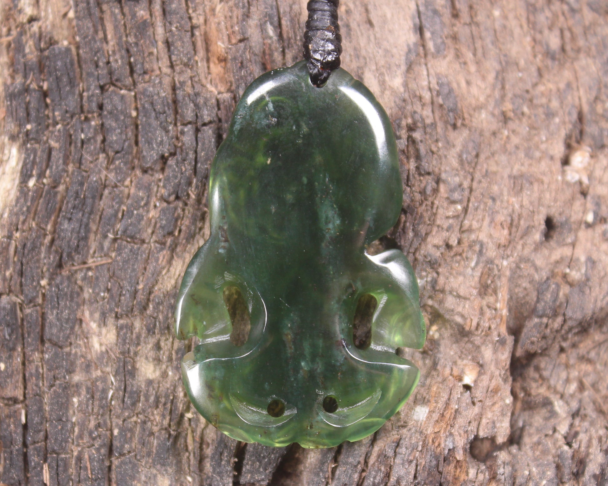 Tangiwai Pounamu Hei Tiki - NZ Greenstone