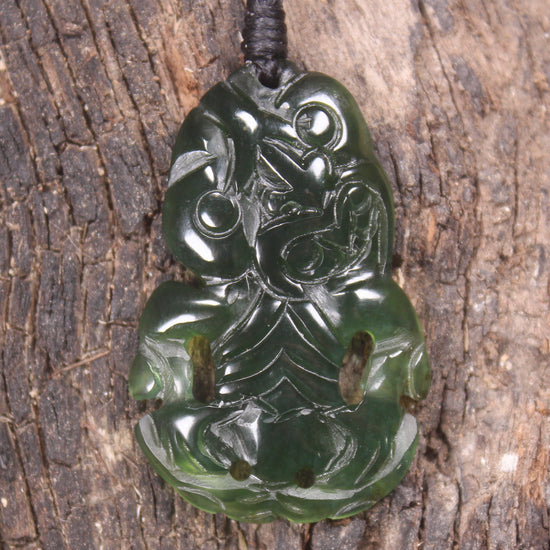 Tangiwai Pounamu Hei Tiki - NZ Greenstone