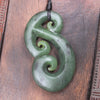 Hammerhead pendant carved from Hapopo Pounamu - NZ Greenstone