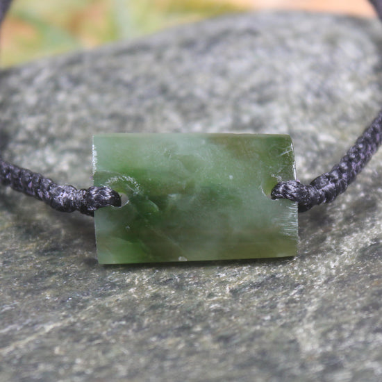 Adjustable Hapopo Pounamu Bracelet - New Zealand Greenstone