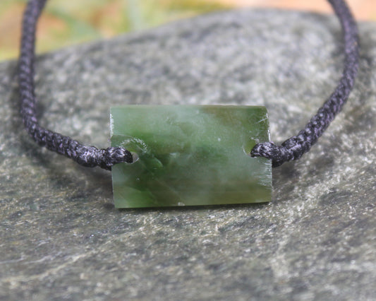 Adjustable Hapopo Pounamu Bracelet - New Zealand Greenstone