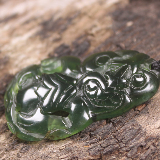 Tangiwai Pounamu Hei Tiki - NZ Greenstone