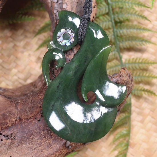 Manaia carved from Kawakawa Pounamu - NZ Greenstone