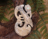 Manaia pendant carved from Whale Bone