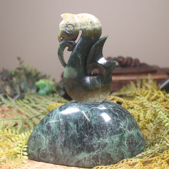 Manaia Sculpture carved from NZ Pounamu