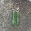 Roimata or Teardrop earrings carved from Kawakawa Pounamu - NZ Greenstone