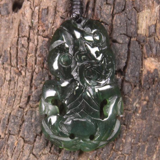 Tangiwai Pounamu Hei Tiki - NZ Greenstone