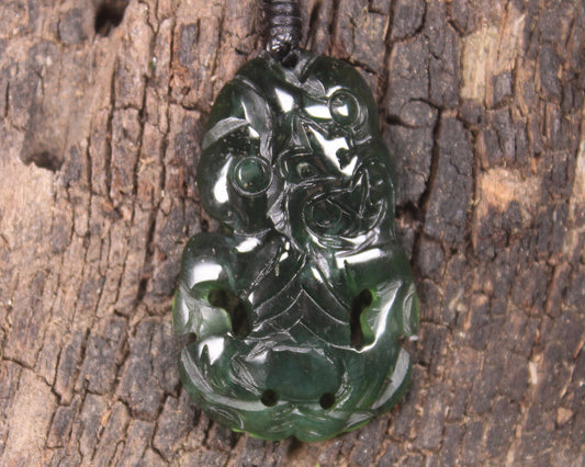 Tangiwai Pounamu Hei Tiki - NZ Greenstone