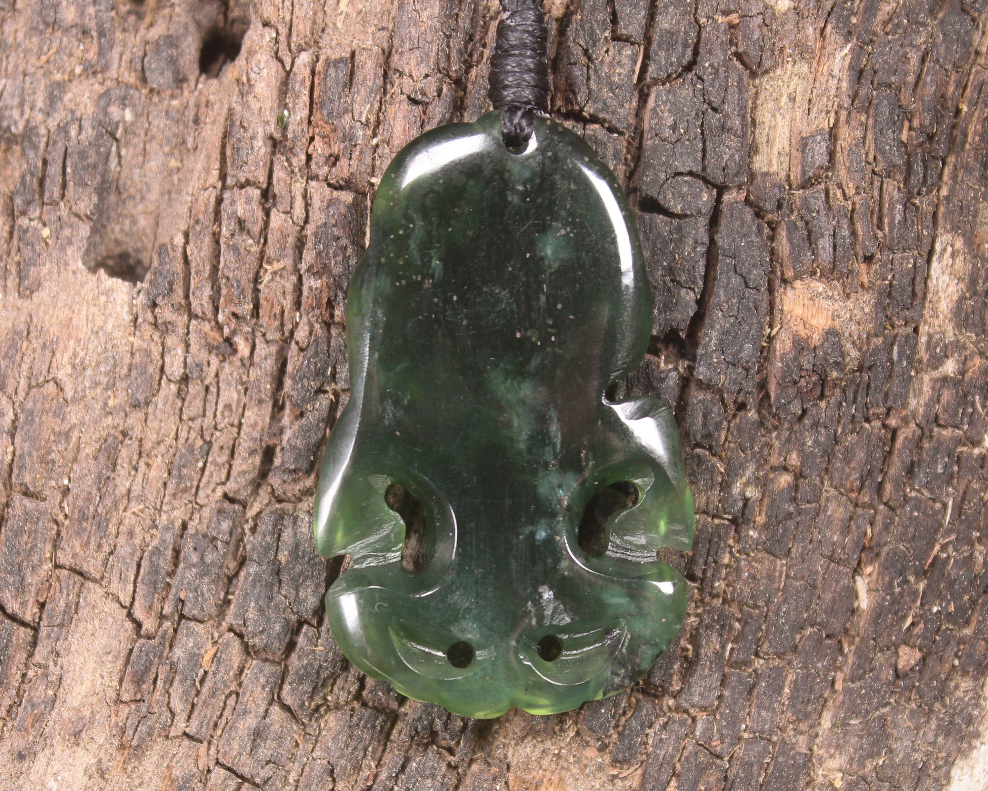 Tangiwai Pounamu Hei Tiki - NZ Greenstone