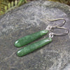 Roimata or Teardrop earrings carved from Kawakawa Pounamu - NZ Greenstone