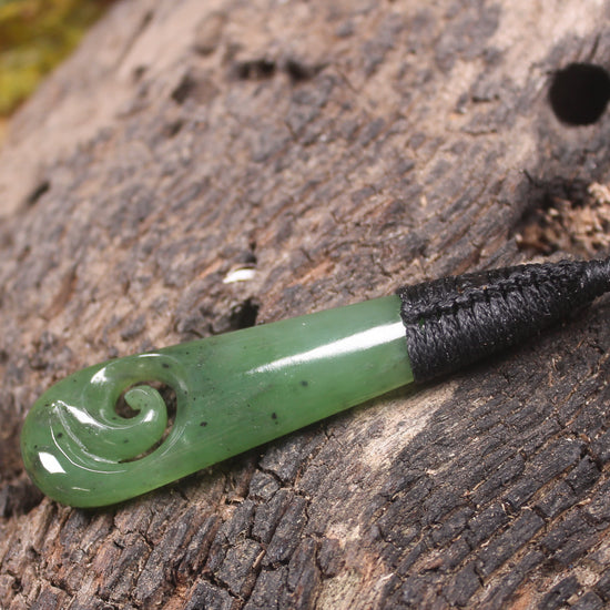 Roimata with Koru Pounamu Pendant - NZ Greenstone